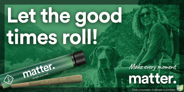 Banner promoting matter that reads: let the good times roll