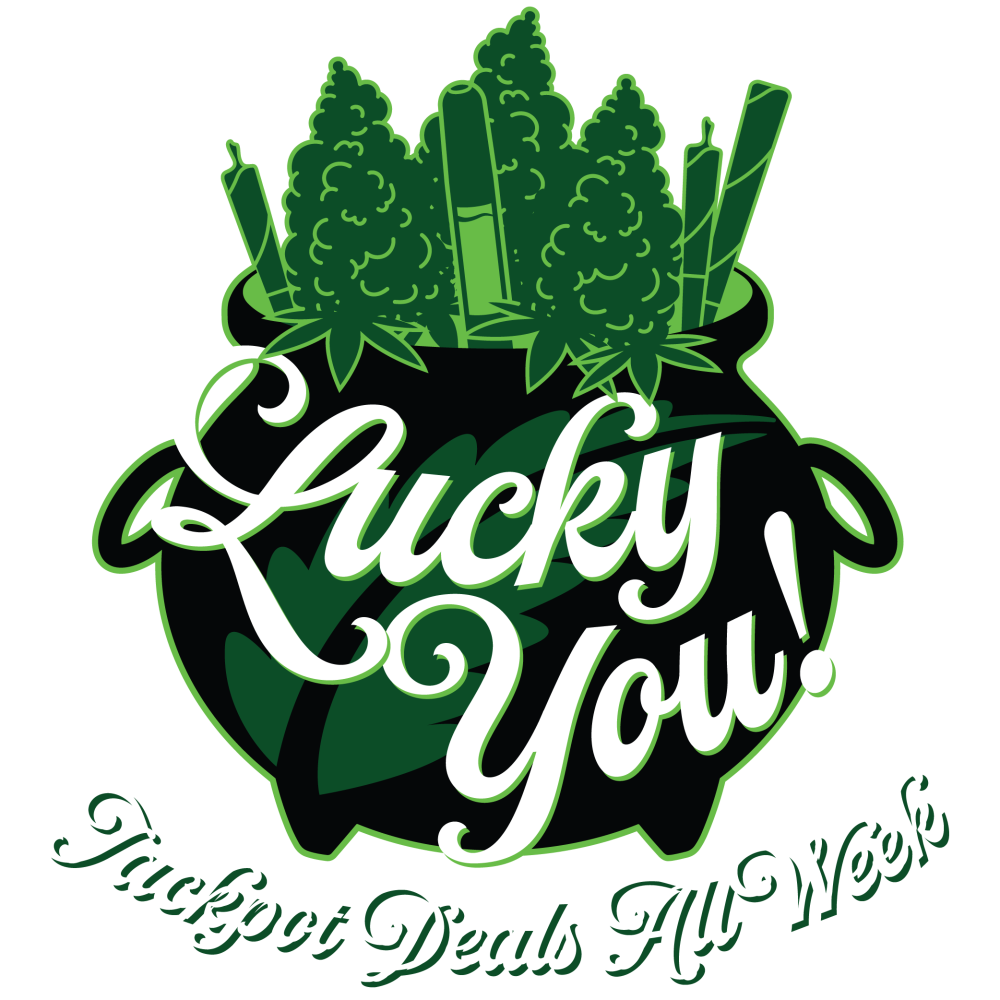 Pot of gold filled with cannabis products