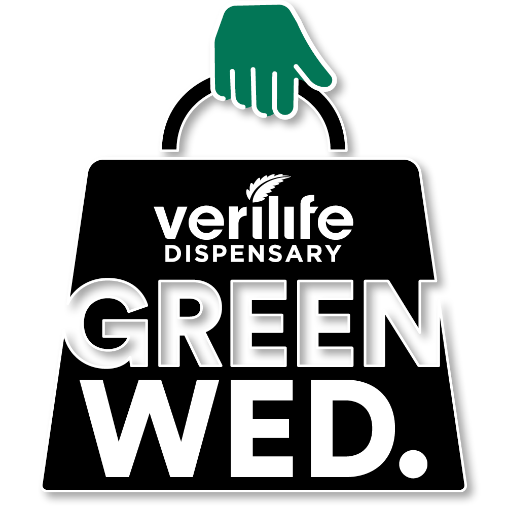 Shopping bag icon that says: Green Wed