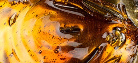 Close up of a BHO concentrate