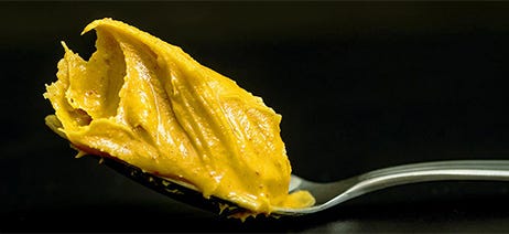 Budder concentrate on a spoon