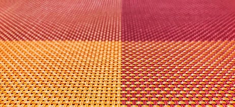 Red, orange, and yellow silicone dab mat