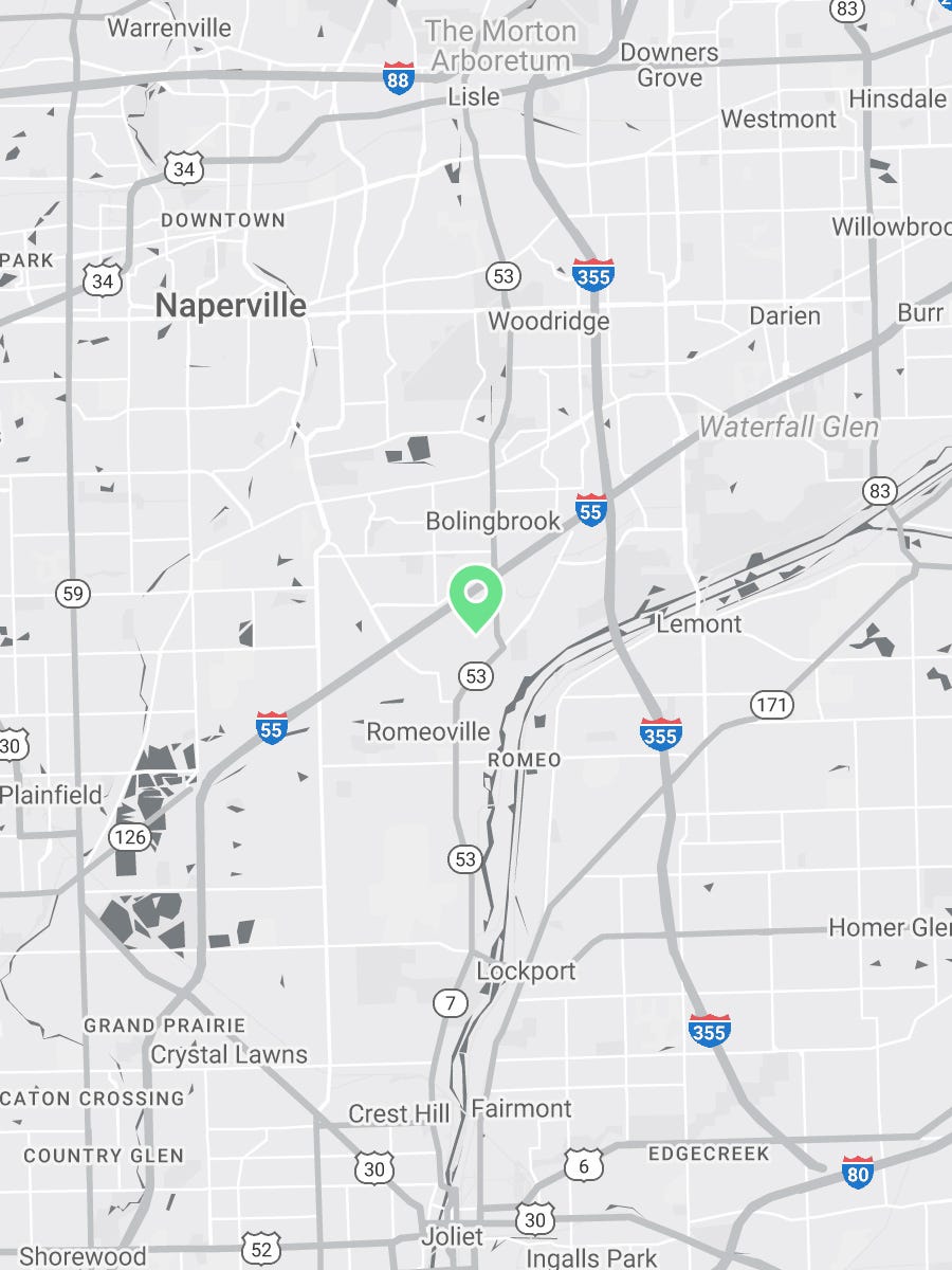 Map showing Verilife Arlington Heights, IL recreational dispensary location