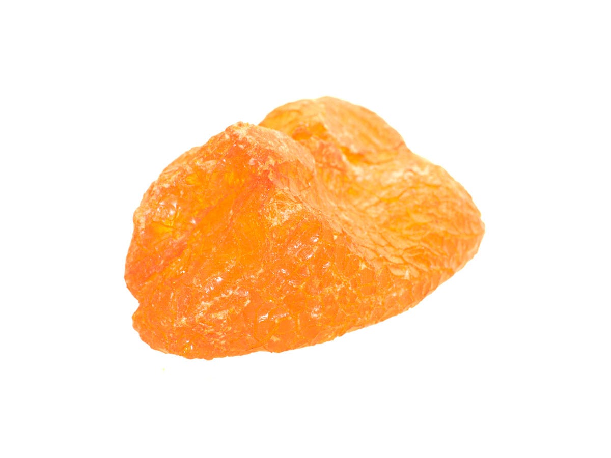 Rosin on a white background