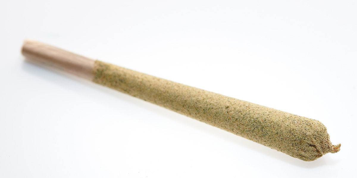 Infused pre-roll coated in kief