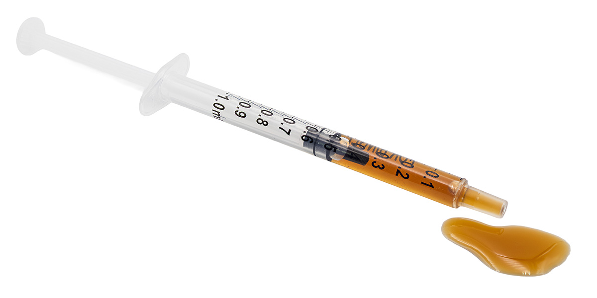 Syringe of of Rick Simpson Oil