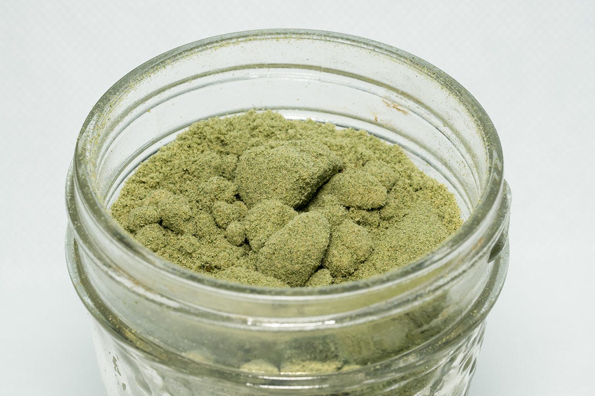 Dry sift in a jar