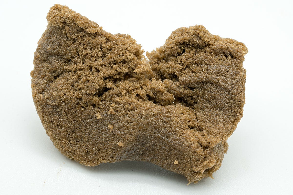 Bubble hash on a white background